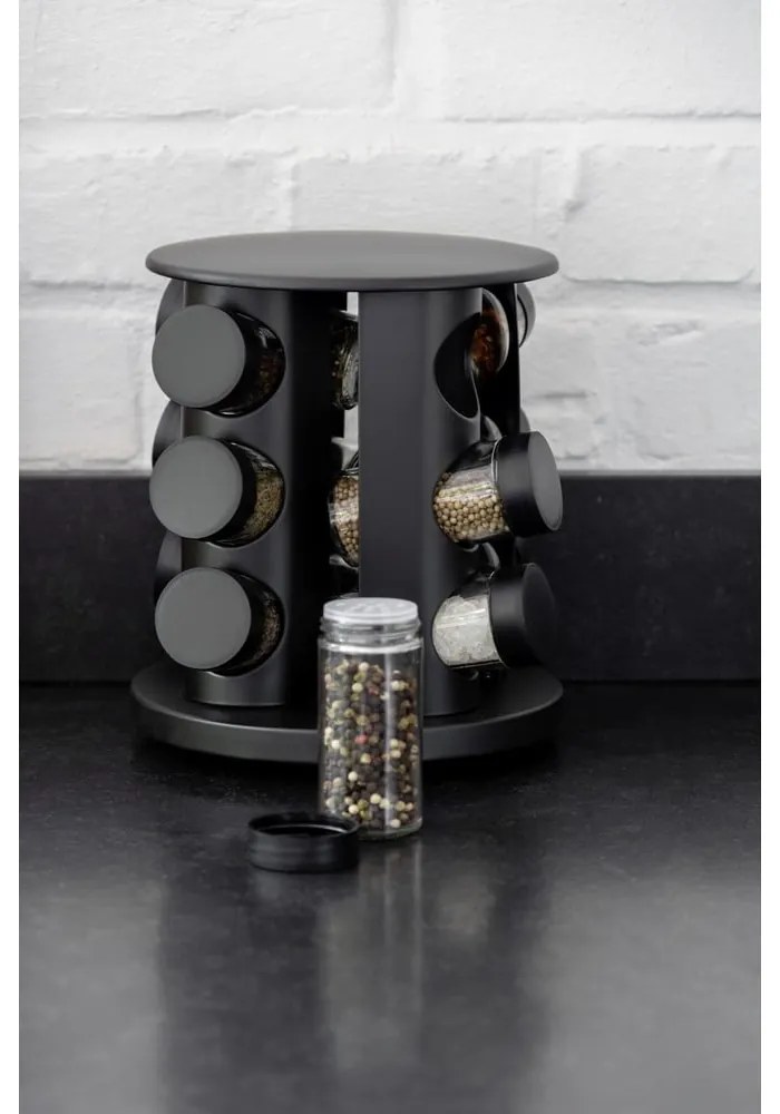 Recipiente pentru condimente cu suport 12 buc. Bruna - Wenko