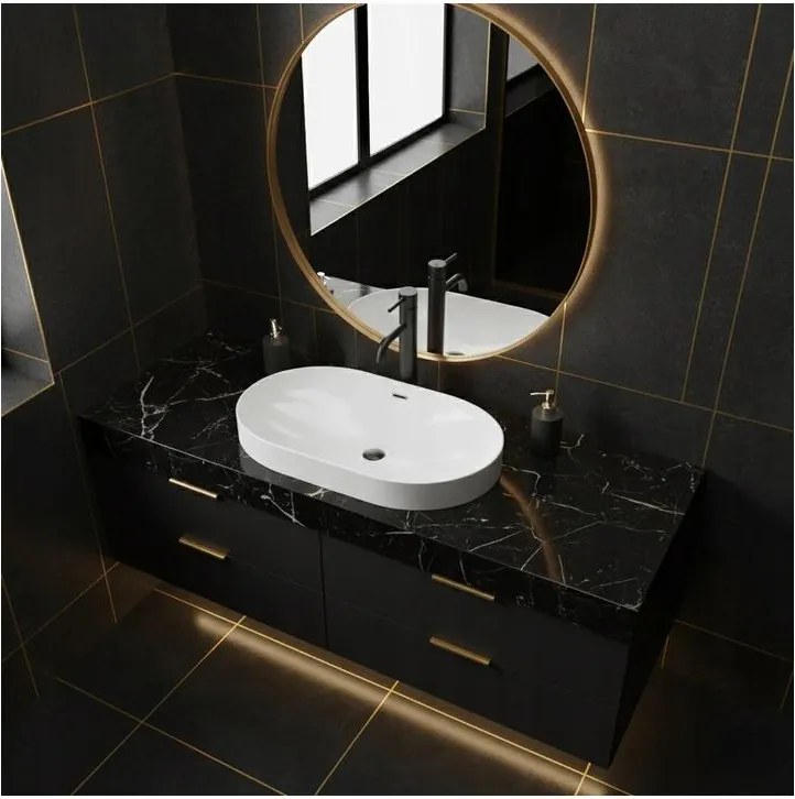 Lavoar pe blat BASARO TERRA alb