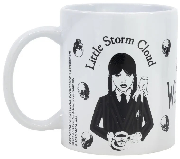 Wednesday Nevermore cana de porțelan de 325 ml (11 oz) în cutie cadou