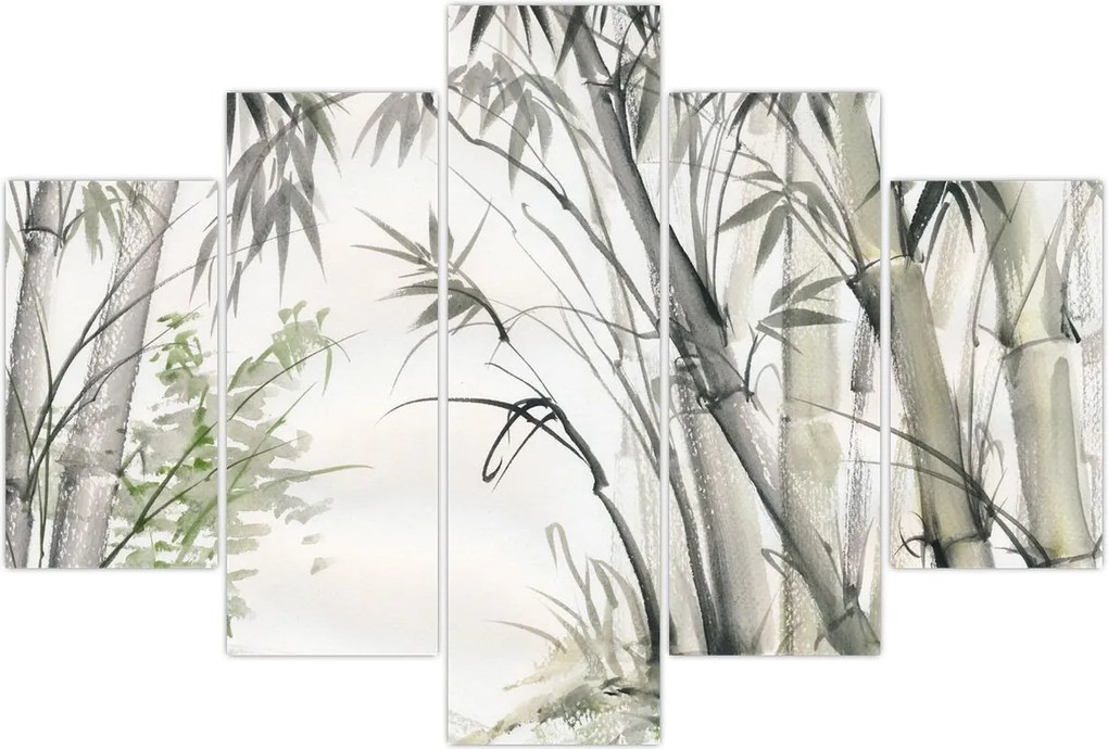 Tablou - Bambuși,desen (150x105 cm)