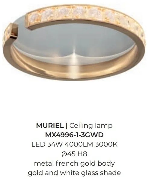 Plafoniera LED design deosebit MURIEL