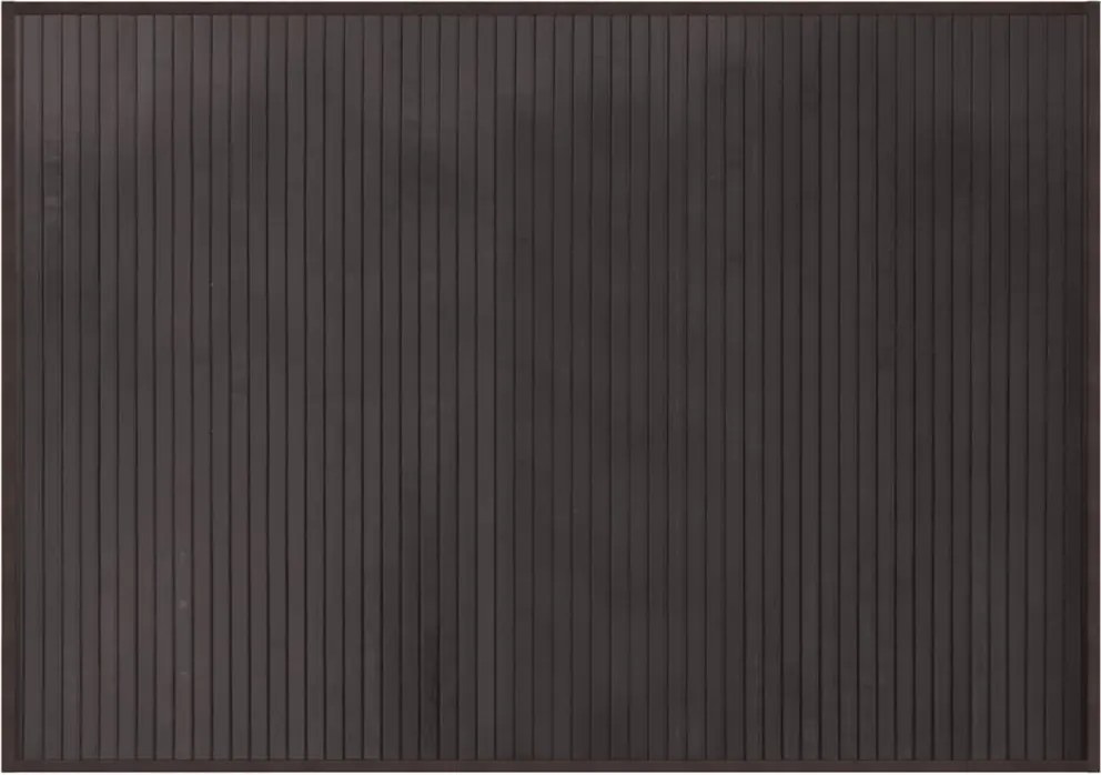 vidaXL Covor dreptunghiular, maro închis, 70x100 cm, bambus