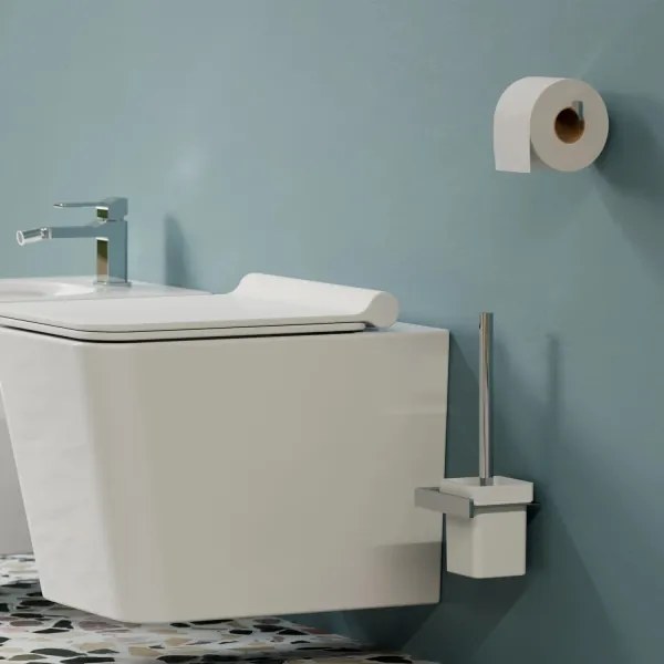 Perie de toaletă de perete OMNIRES NL80620CR NELSON crom lucios