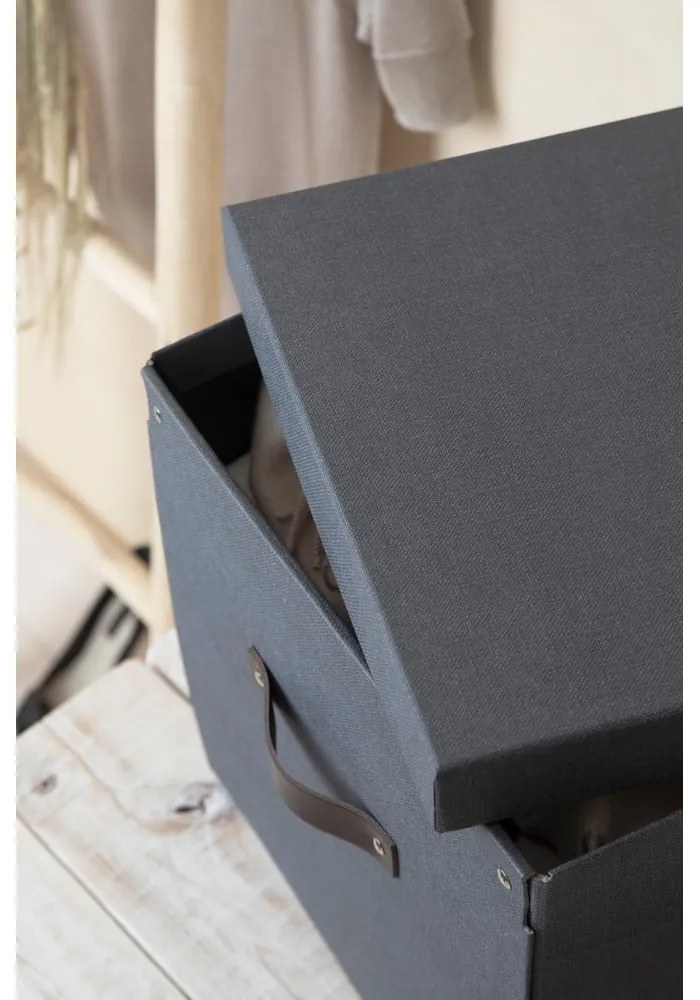 Cutie de depozitare Bigso Box din Suedia Logan, negru