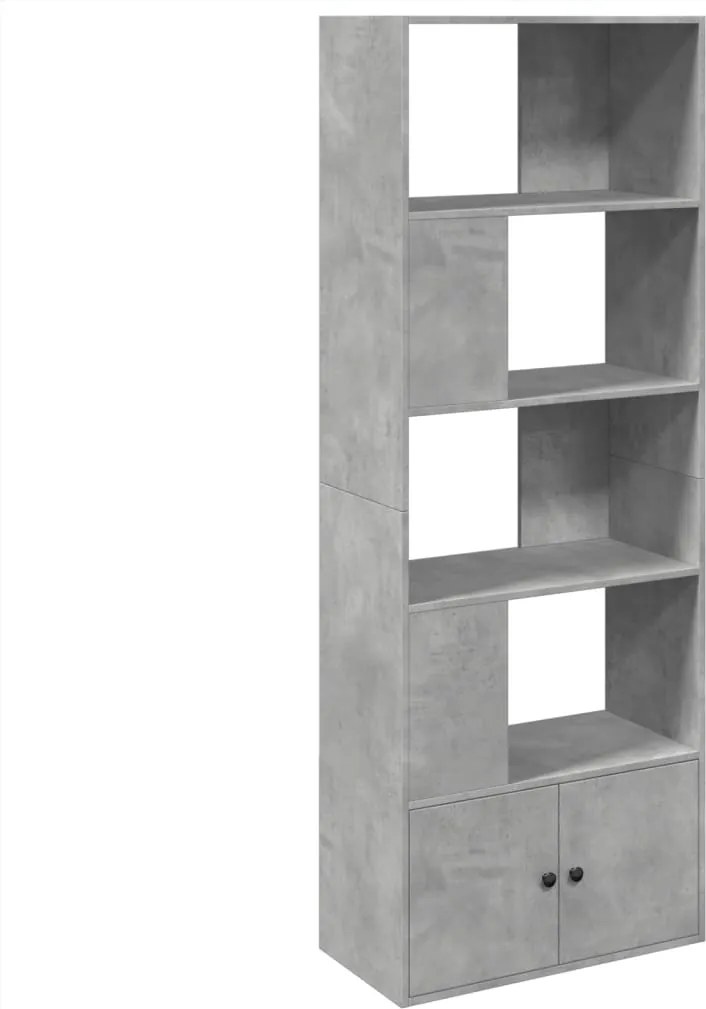 vidaXL Bibliotecă, gri beton, 70x36x189 cm, lemn compozit