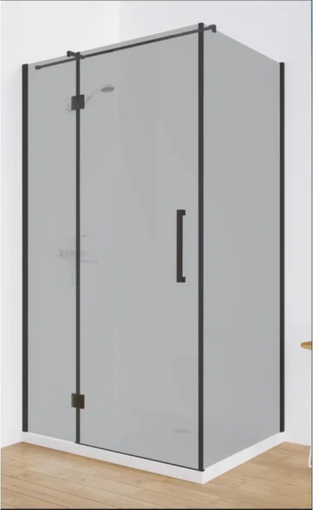 Cabina de Dus Walk-In HouseXL UrbanGlass Premium, 120x80x190 cm, Sticla Securizata 8mm, Reversibila, Geam Gri Fumuriu sau Transparent (Culoare: