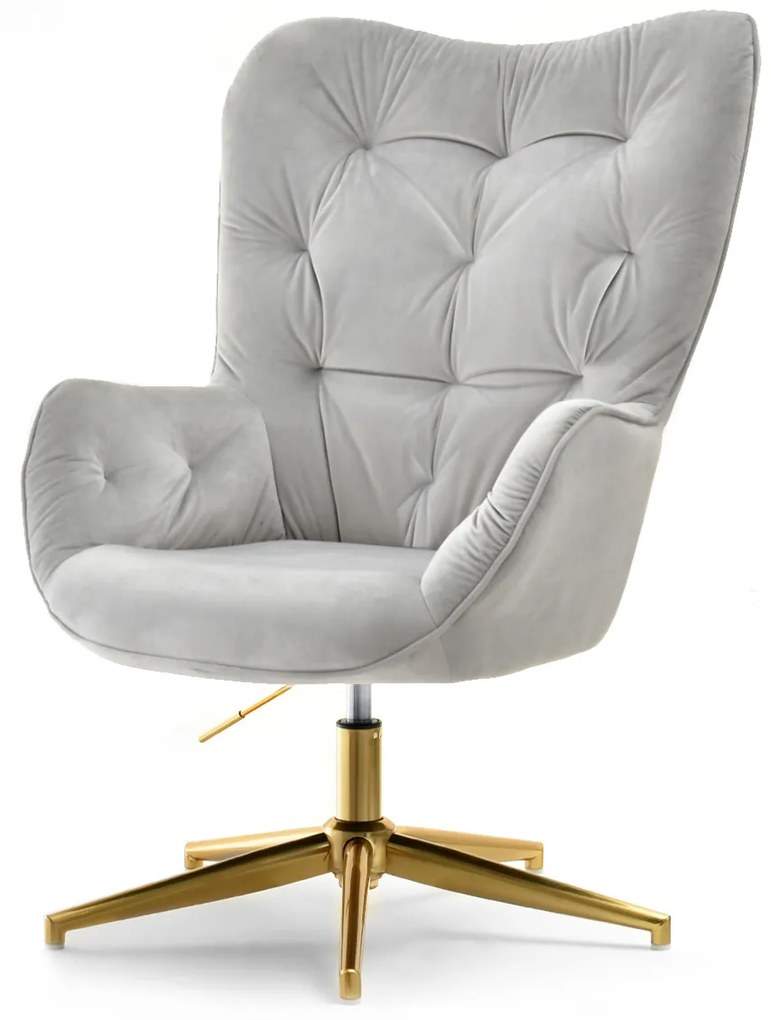 Fotoliu Meryl (gri + auriu). Promo -15%. 1110289
