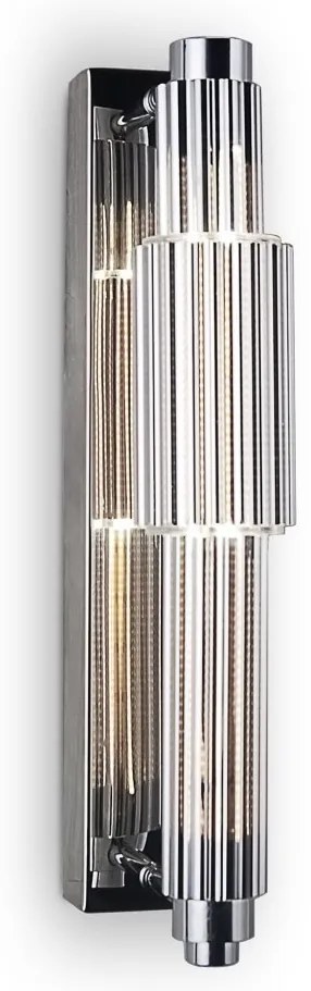 Aplica LED de perete design modern Verticale crom