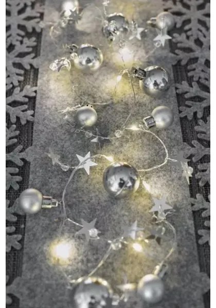 Instalație LED de Crăciun 20xLED/2xAA 2,2 m alb cald