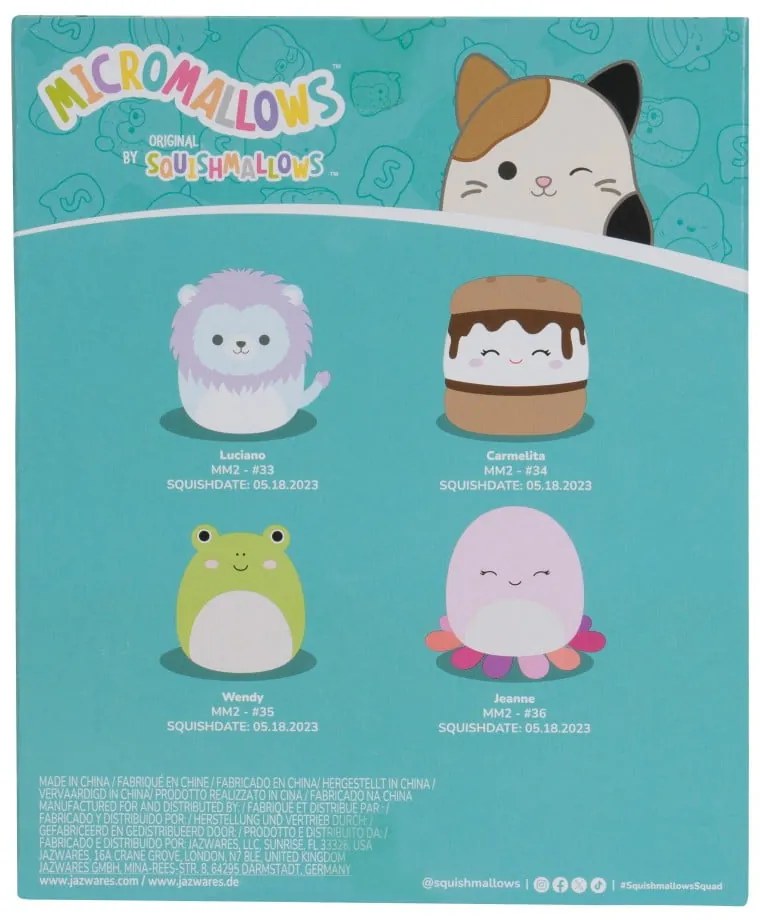 Jucării de pluș 4 buc. Micromallows 4Pack – SQUISHMALLOWS
