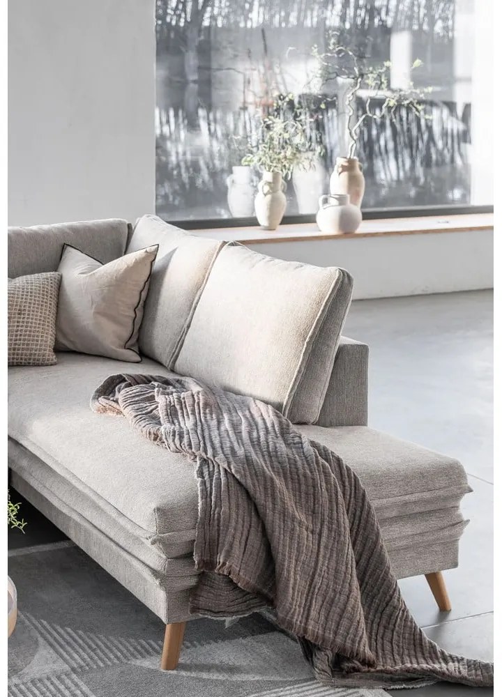 Colțar bej extensibil (cu colț pe partea dreaptă) Charming Charlie – Miuform