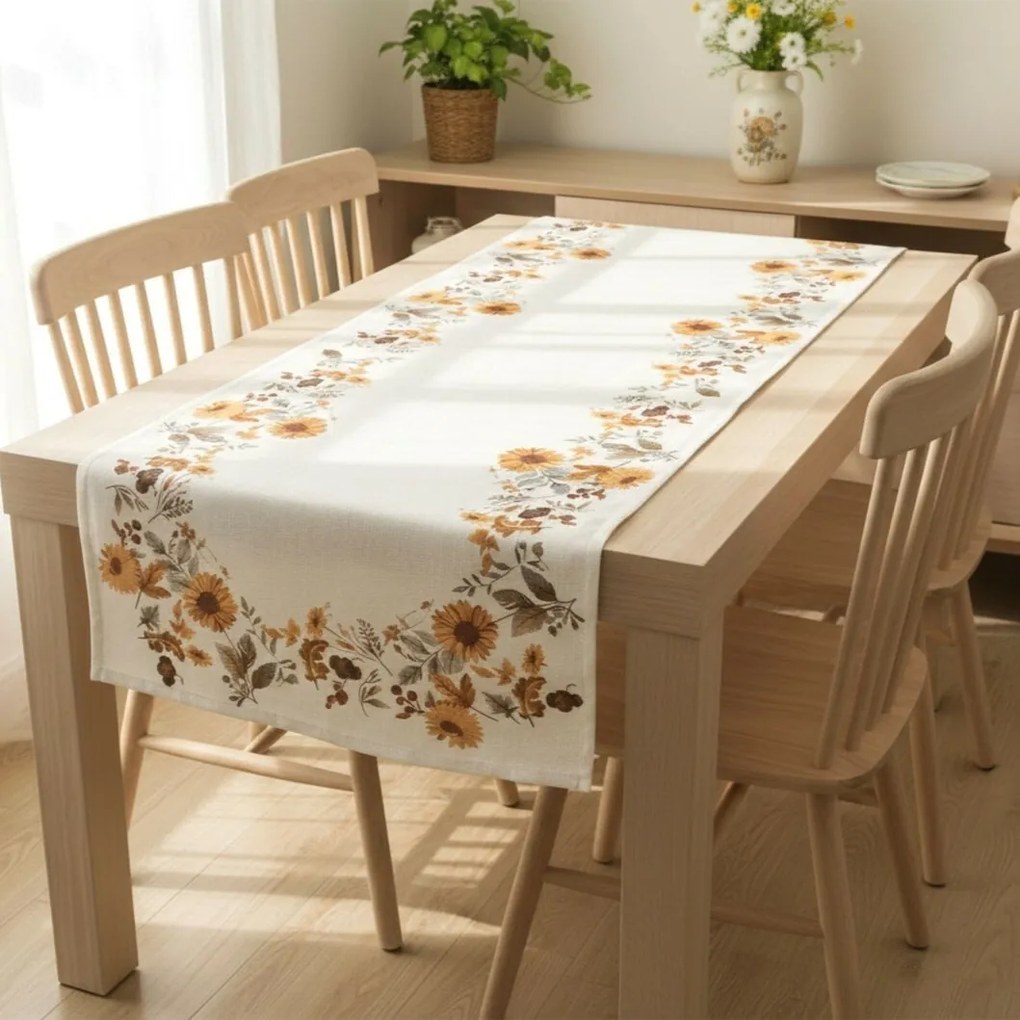 Covor de bucătărie Flori de toamnă, 40 x 90 cm