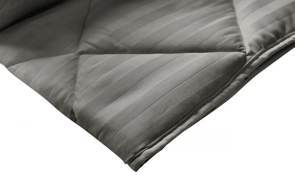 Pilota Alcam damasc, toamna / iarna, bambus, gri, 140x200 cm