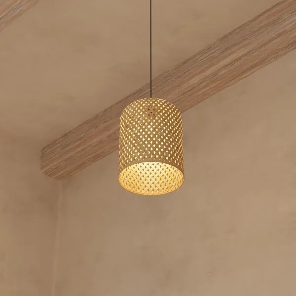 Lustră pe cablu Atmosphera ALI 1xE27/40W/230V bambus