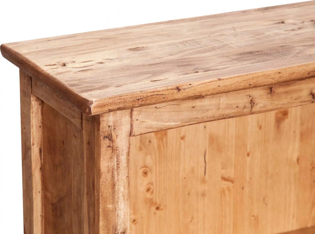 Vitrina mica, L68 25 H98 cm, natur antic, lemn masiv