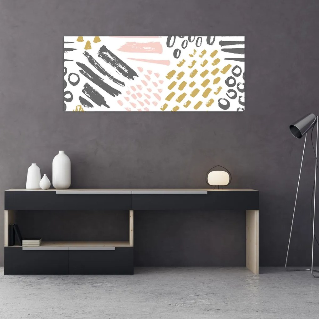 Tablou - Accidente vasculare cerebrale abstracte (120x50 cm)