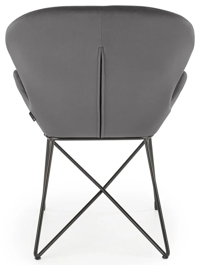 Scaun de design Catifea Gri, KAND 458