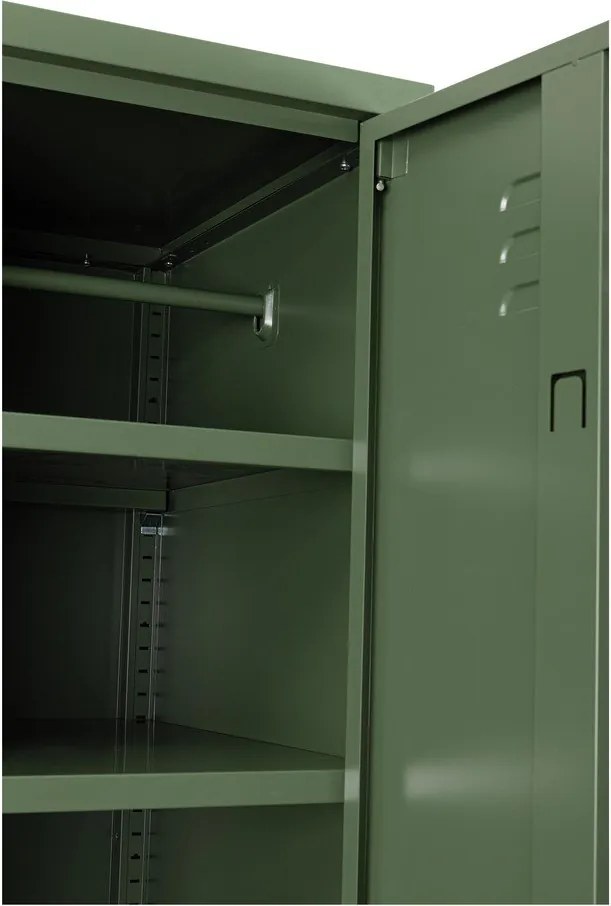 Dulap verde închis din metal cu încuietoare 80x185x50 cm Cambridge – Yes Everyday