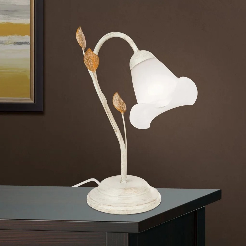 Veioza/Lampa de masa design elegant SISI ivory-gold