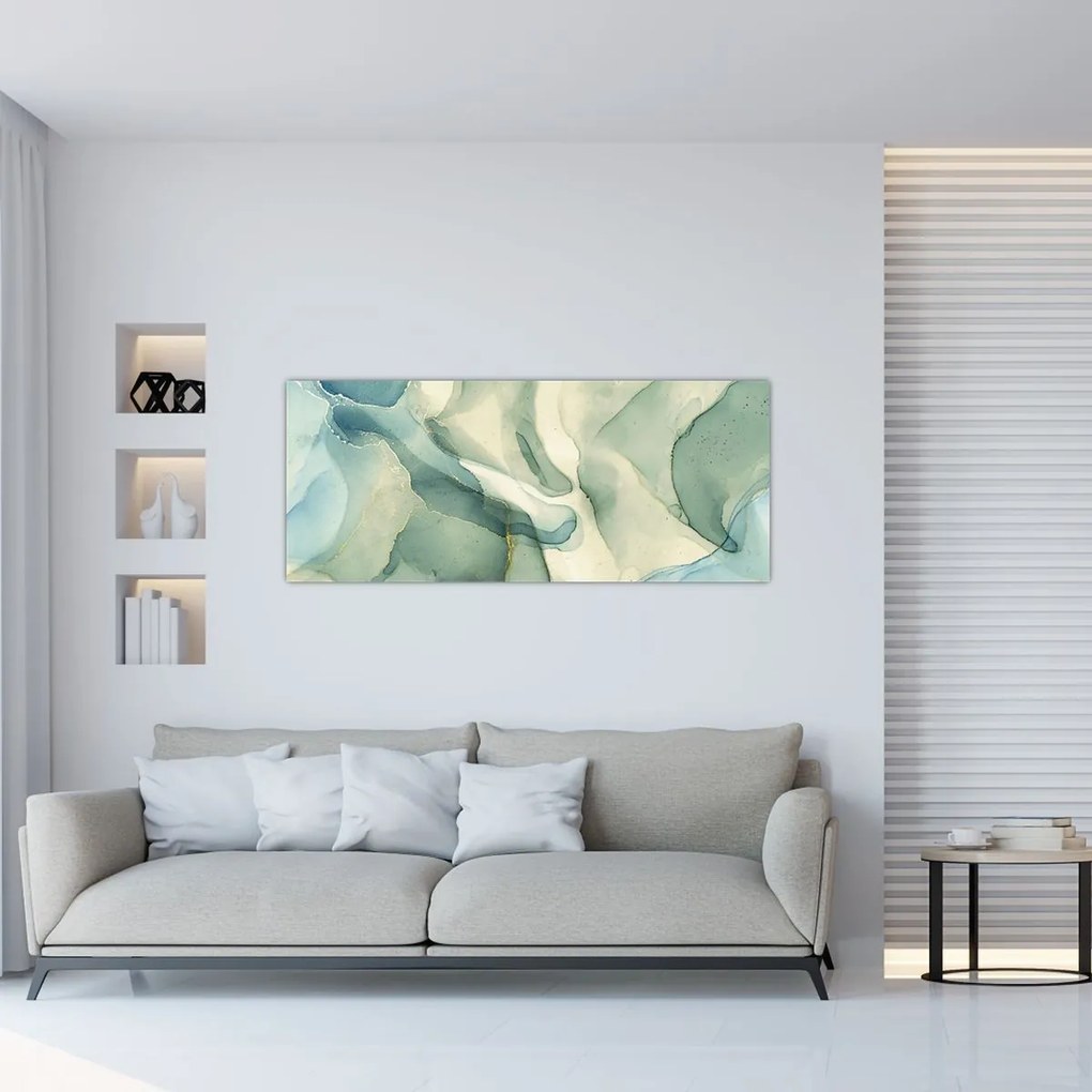 Tablou - Abstract cerneală 3 (120x50 cm)