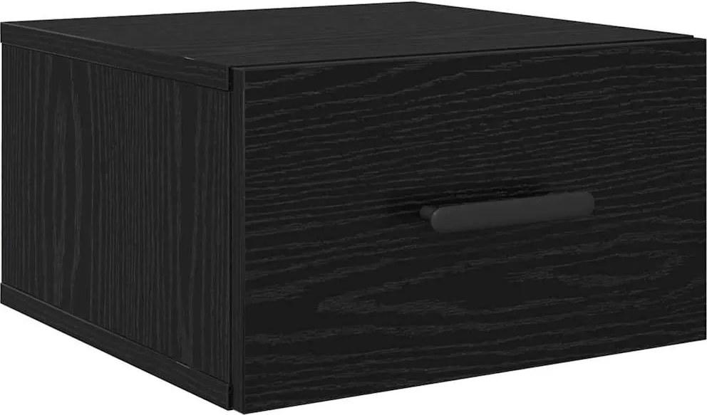 vidaXL Dulap de noapte Stejar Negru 35 x 35 x 20 cm Lemn compozit