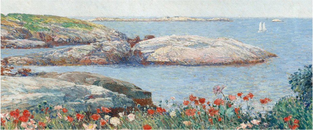 Tablou - Childe Hassam, Poppies, Isles of Shoals, reproducere (120x50 cm)