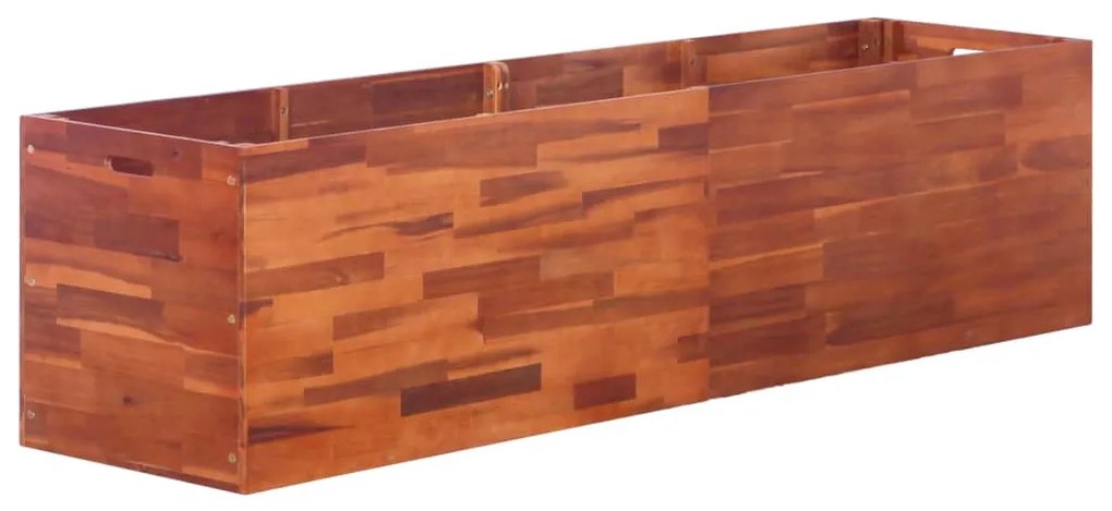 vidaXL Strat înălțat de grădină, 200 x 50 x 50 cm, lemn de acacia