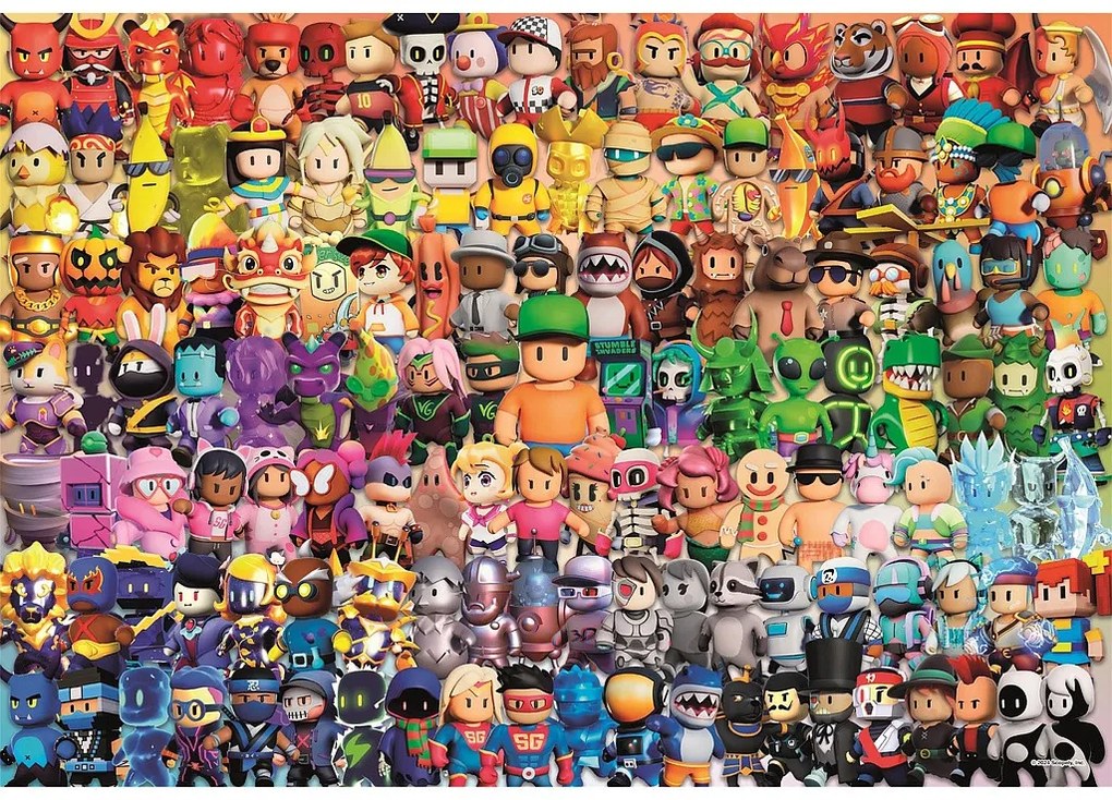Stumble Guys Every Character Puzzle imposibil Clementoni de 180 de piese
