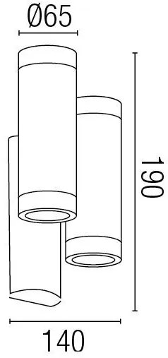 Aplica de perete exterior IP44 Steps 75502