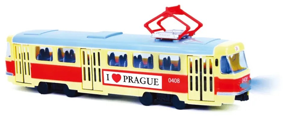 Tramvai Tatra T3, anunță stațiile în limba cehă, 28 cm - PRAGUE