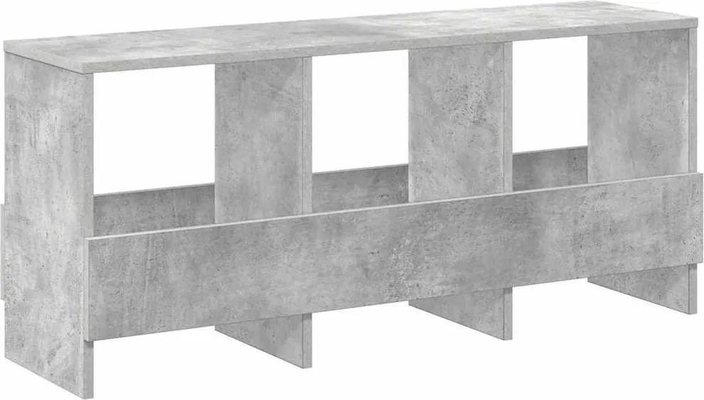 vidaXL Raft pentru reviste Gri din beton 102 x 30 x 45 cm