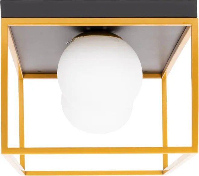 Lustra Erste Luma 420x280x225mm Negru Auriu 2xE27 Corp Iluminat Modern Art Deco pentru Living si Dormitor Pendul Design Premium Lux Elegant IP20