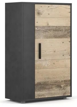 Mobilier pentru living BRICK maro/negru