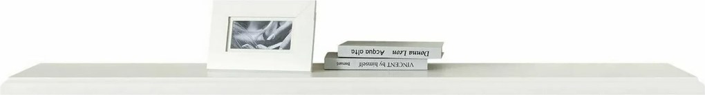Polita IDENTO B, alb, PAL melaminat, 155x25x4 cm