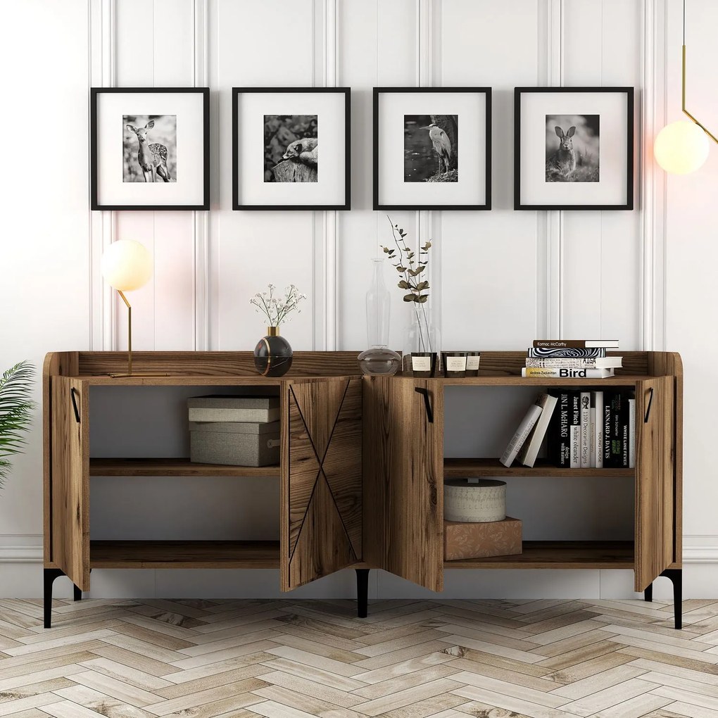 Consolă Venedik - Walnut