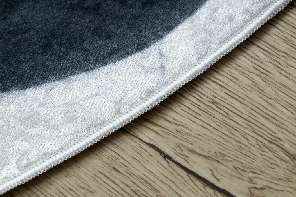 BAMBINO 2139 cerc covor lavabil - Fotbal pentru copii anti-alunecare - negru / alb - SECUNDAR-COTATI PRODUSUL