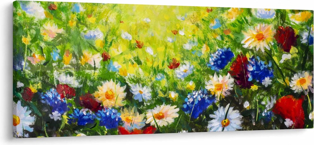Tablou - Flori sălbatice (120x50 cm)