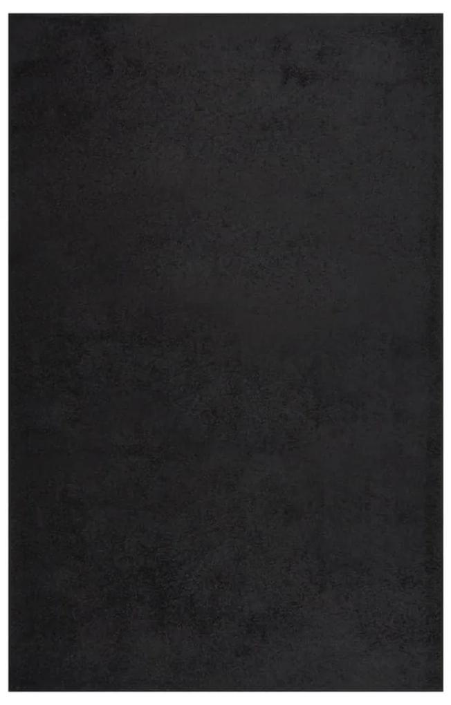 Covor Shaggy, fir lung, negru, 200x290 cm Negru, 200 x 290 cm