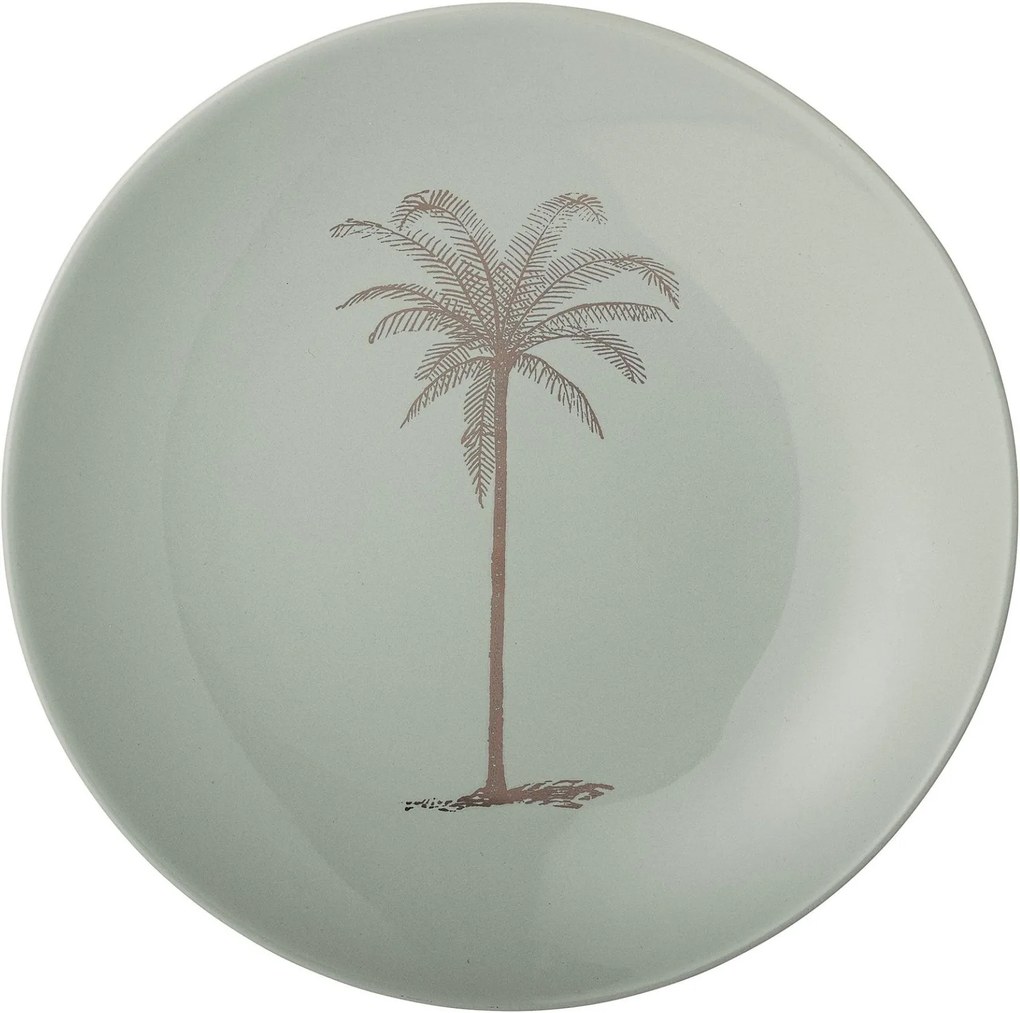 Farfurie Palm, Verde, Ceramica Ø20 cm
