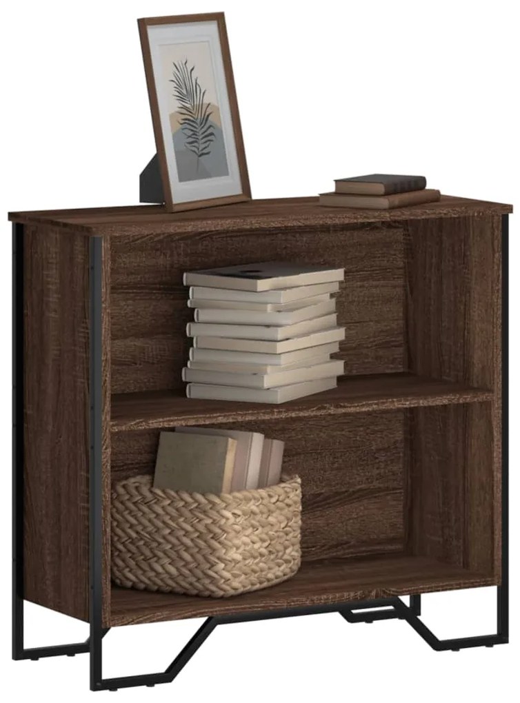 vidaXL Bibliotecă, stejar maro, 80x31x74,5 cm, lemn prelucrat
