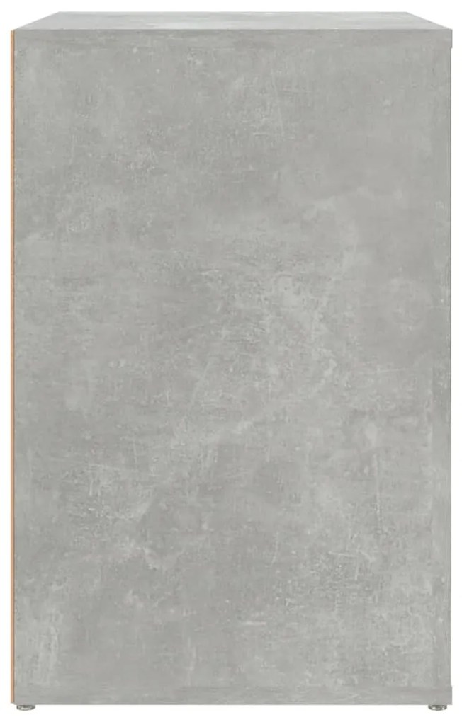 Pantofar, gri beton, 130x35x54 cm, lemn compozit 1, Gri beton