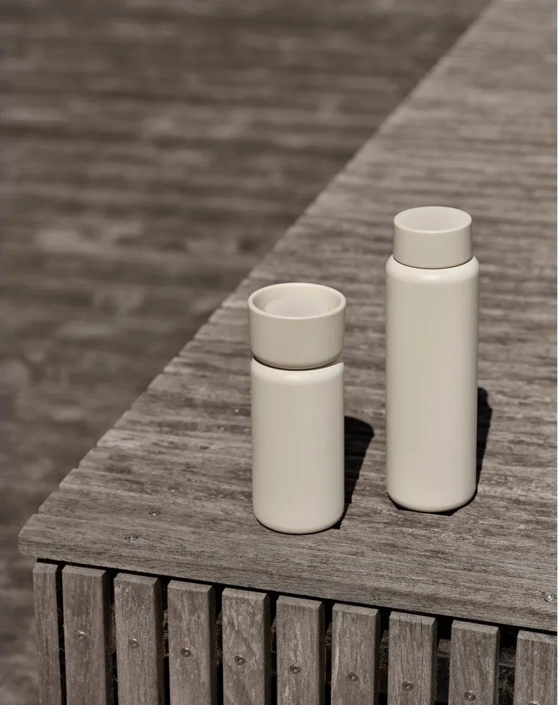 Cană termos bej din oțel inoxidabil 650 ml Singles – Zone