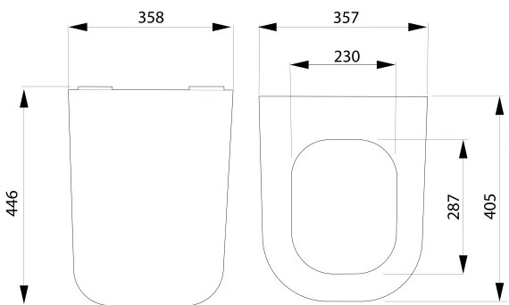 Colac de toaletă Bruckner SoftClose WALTER SLIM alb