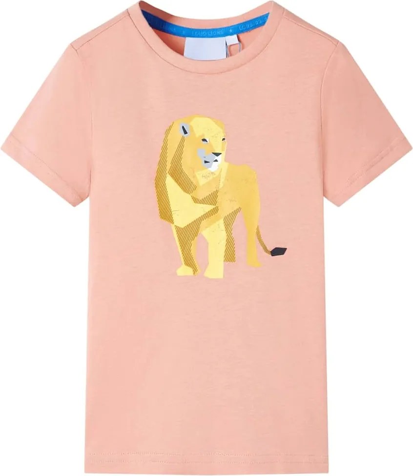 vidaXL Tricou pentru copii, portocaliu deschis, 116