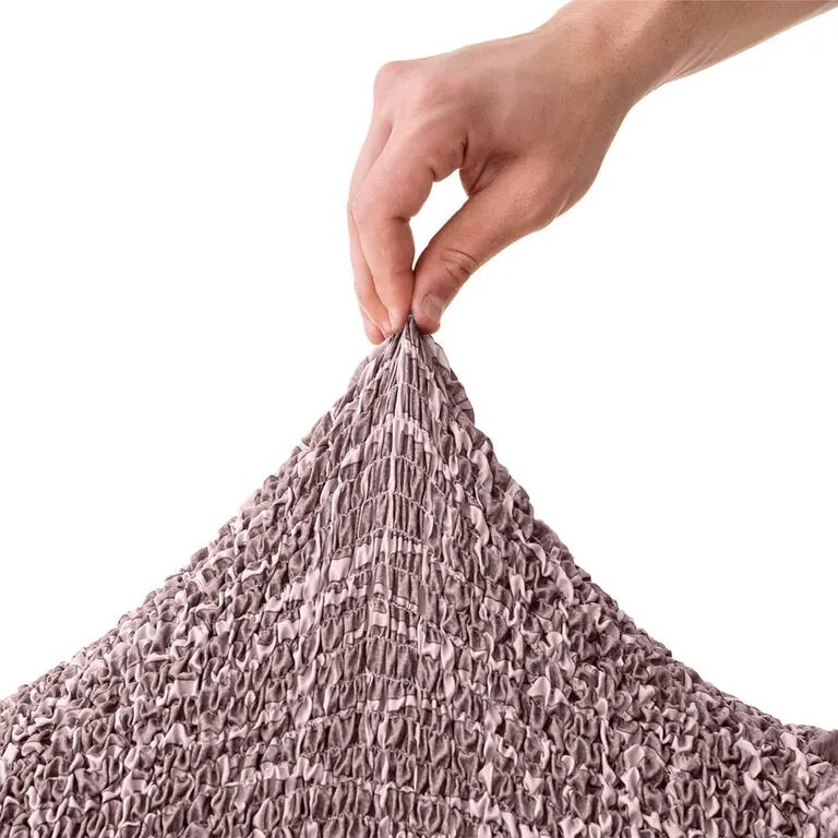 Huse cu două elastice GRAFITI NOU castaniu taburet (40 x 40 x 40 cm)