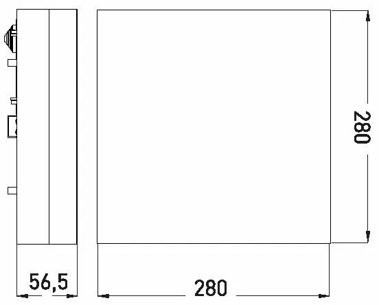 Plafonieră LED pentru baie LED/18W/230V 3000/4000/6000K 28x28 cm IP44