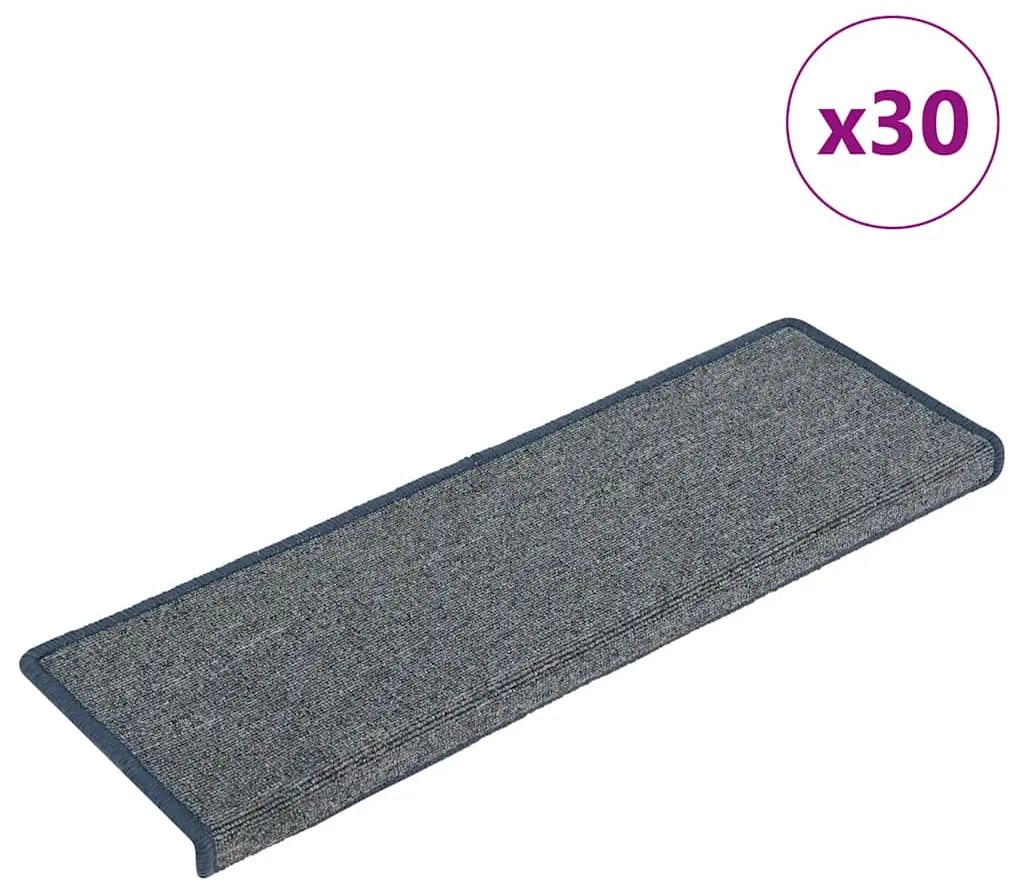 vidaXL Covorașe scară 30 buc 65x21x4 cm violet și albastru