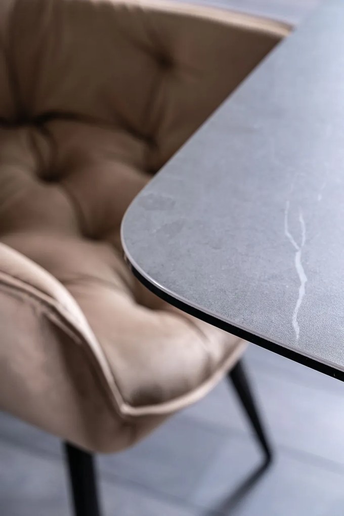 Masa extensibila Dolce Ceramic gri ITALY GREY/nuc L180-240 cm