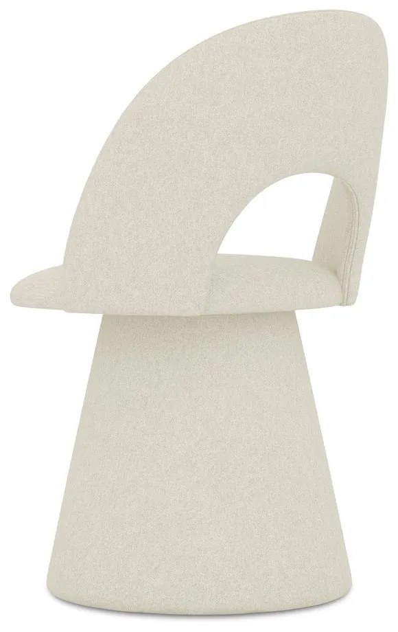 Scaun de sufragerie crem tapițat Kalo – Makamii