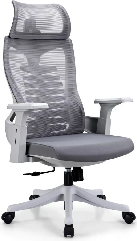RESIGILAT- Scaun ergonomic Hale-H, spatar Mesh, sezut textil, Gri